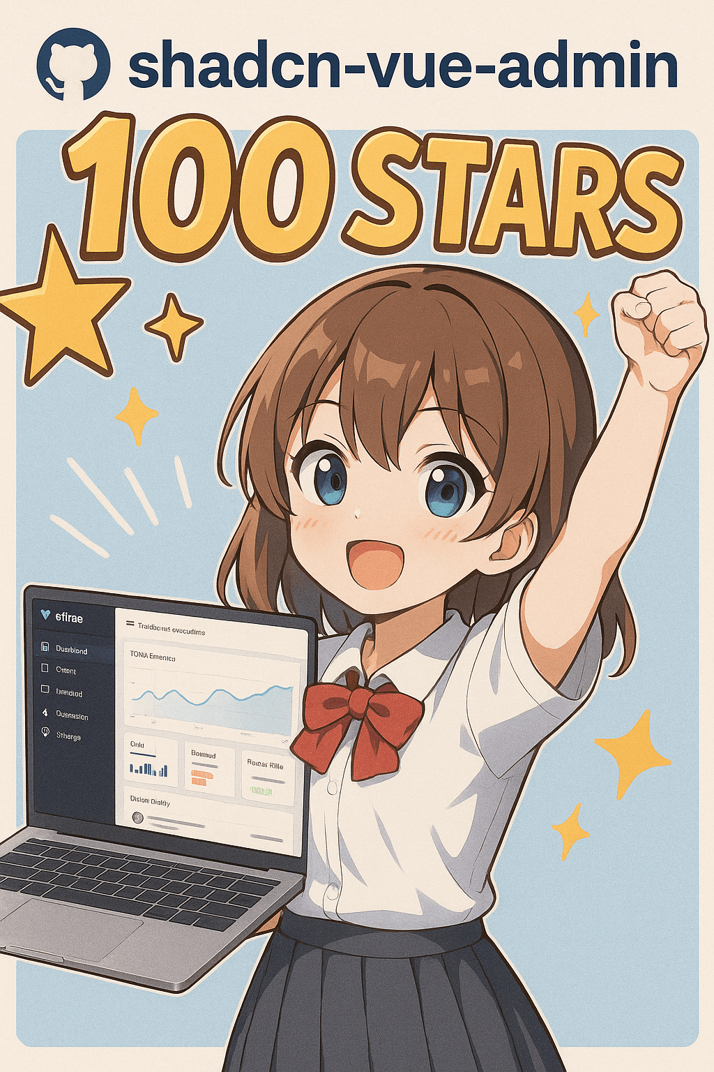 哦吼,100星啦